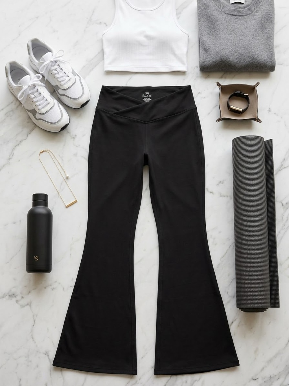 Cotton On Black Flared Yoga Pants